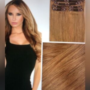 Cashmere  Classic Malibu Blonde Clip-in Hair Extensions 16”.New.